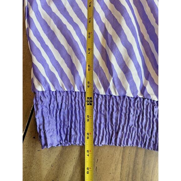 VTG 80s RAFAEL Lightweight Poly 3/4 Sleeve Shoulder Pad Top Blouse Colorful L - Picture 13 of 16